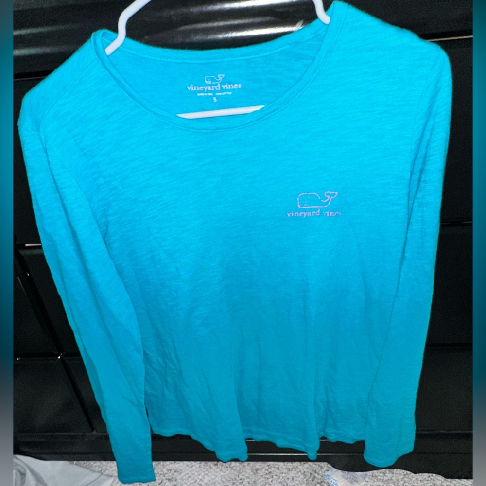 Vineyard Vines Long Sleeve Whale Print T-Shirt Women Small